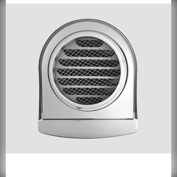 Rustfrit stål 150mm U-formet ventilhætte til vægmontering til emhætter og friskluftsystemer, regntæt og vindafvisende, nem installation