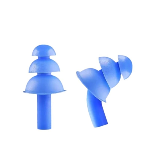Simnäsklämma och öronproppar i silikonset Blue Blue