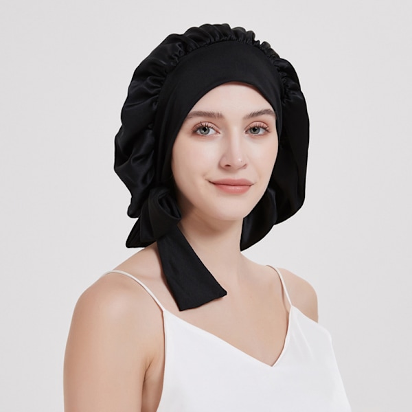 Sovehætte i 100 % Mulberry Silke til kvinder Lilla