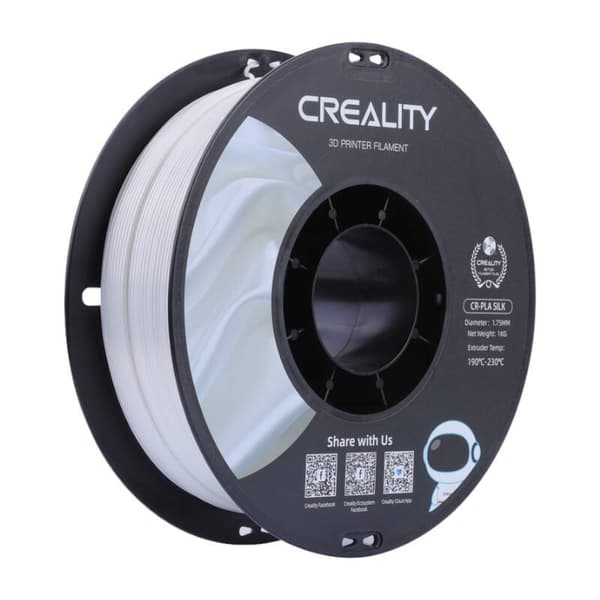 CR-Silk PLA Filament Creality (valkoinen)