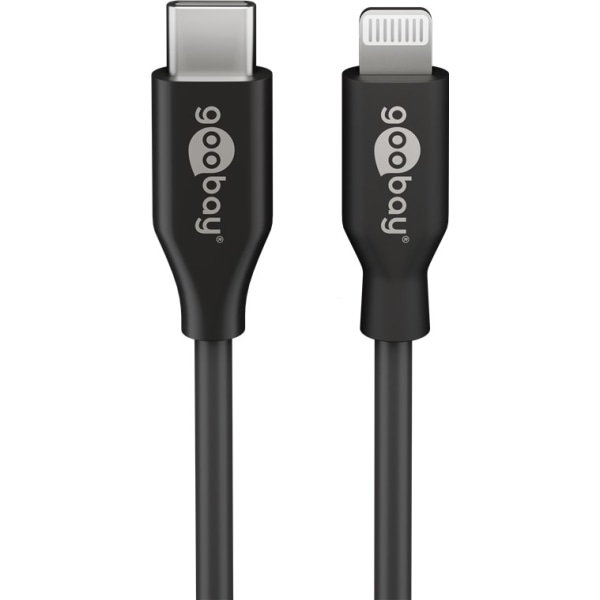Lightning till USB-C™ laddnings- och synkroniseringskabel, 1 m, svart