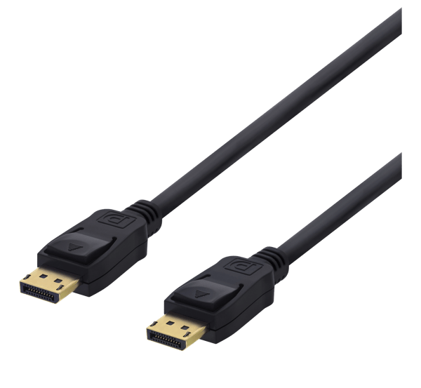 DisplayPort-kaapeli, 5m, 4K UHD, DP 1.2, musta