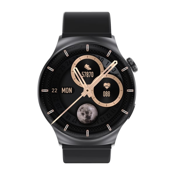 INF Smart ur med puls, søvnmonitor, sportstilstande, IP68 Sort