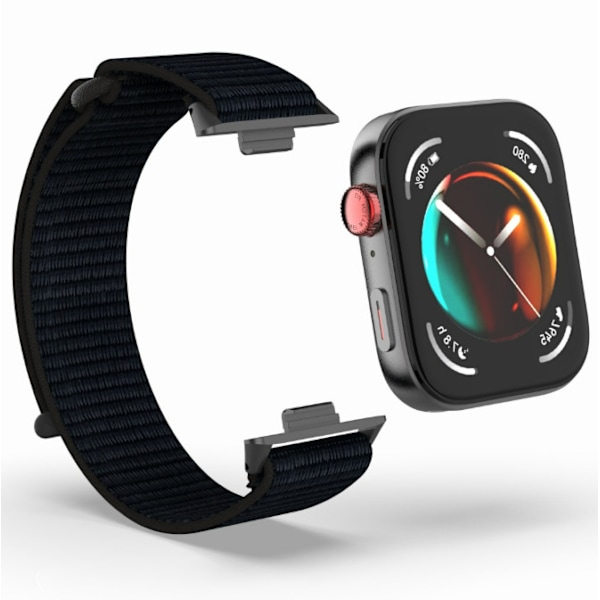 20mm nylon klockarmband för Huawei Watch Fit 3 Svart