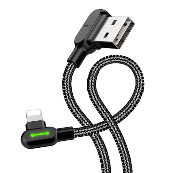 USB-Lightning-kaapeli, Mcdodo CA-4673, kulma, 1,8 m (musta)