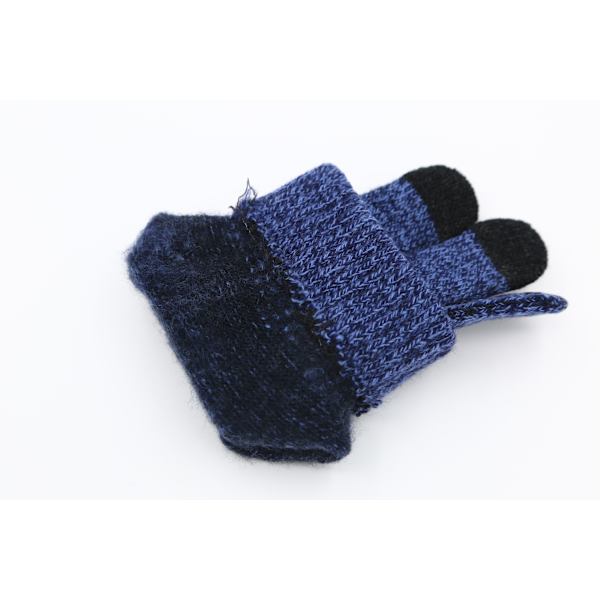 Fingervantar med touch och antislip Mörkblå (L)