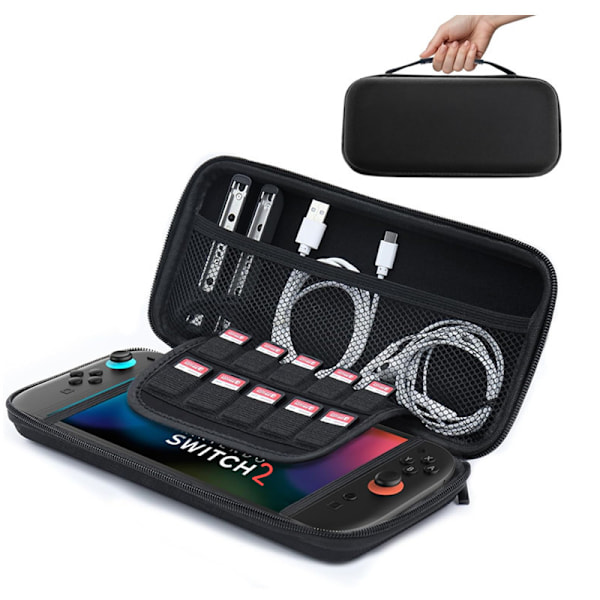 Suojaava kantolaukku Switch2-konsolille ja -tarvikkeille
