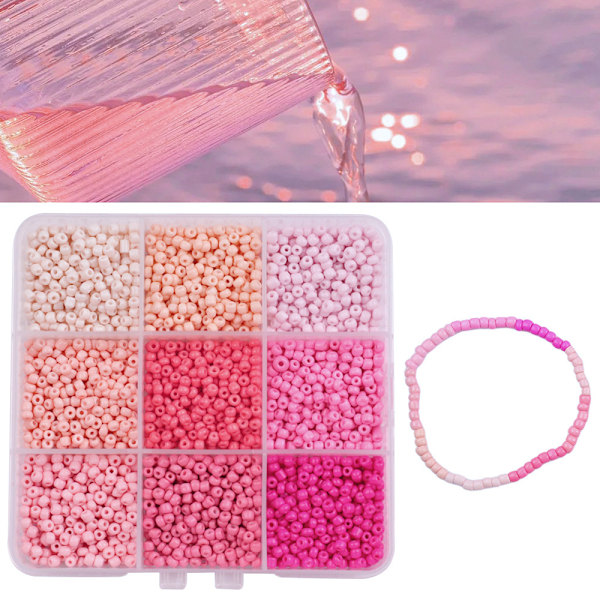 9-delat kit med glaspärlor Flerfärgad 2