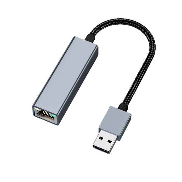 ATO USB til Gigabit Ethernet Adapter - Grå, Kompakt Design