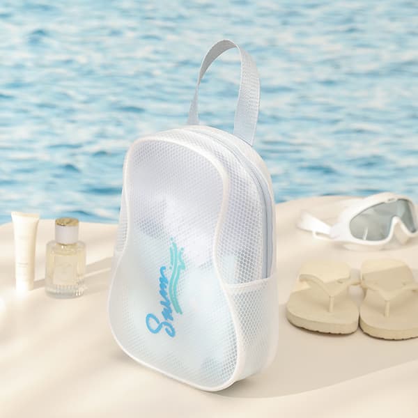 Kuiva-märkäerottelu uimakassi PVC-pesukassi urheilukassi White White