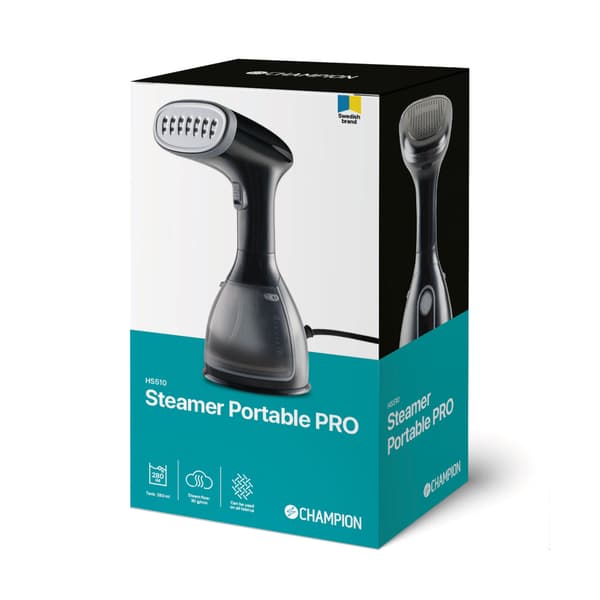 Steamer Portable Pro 1500W HS510 Sort