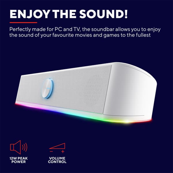 GXT 619W Thorne RGB Soundbar Vit