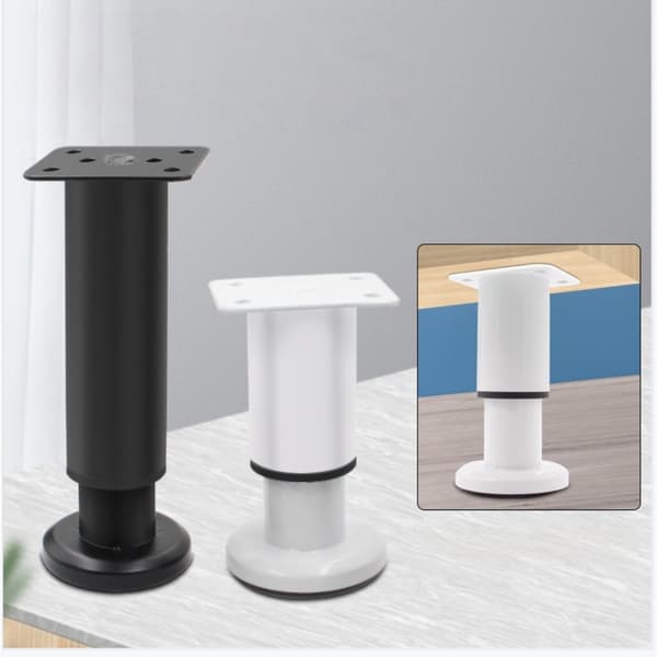 120mm Justerbara Möbelben - Perfekt för Soffbord, Soffor och Skåp - Set om 4 White White