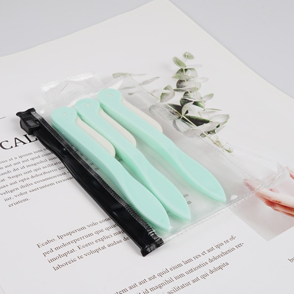 Eyebrow Razor 3-pack Grön