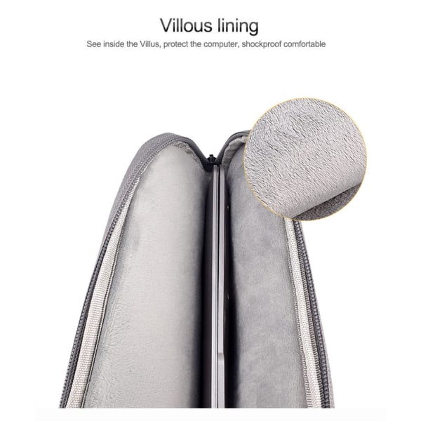 INF Laptopfodral 14.1 tum/15.4 tum canvas Grå