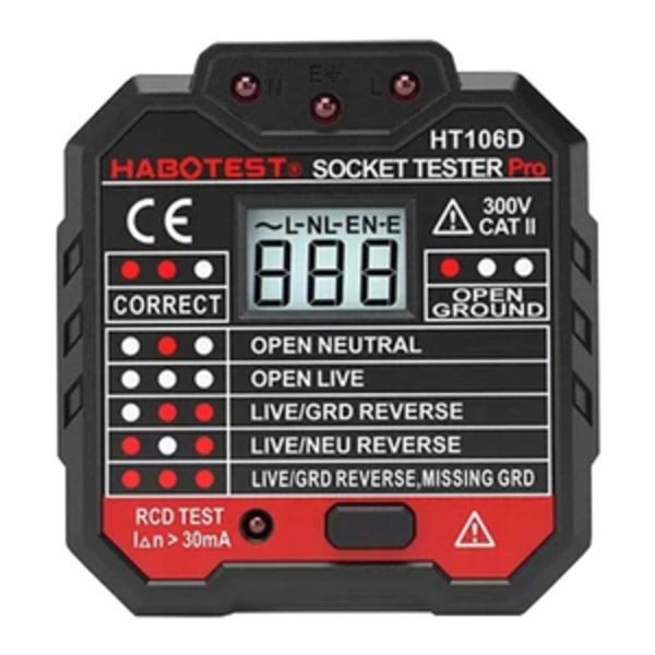 Sockeltestare med digital display Habotest HT106D