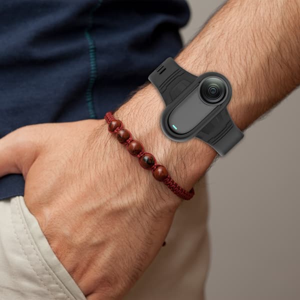 Silikone håndledsrem til Insta360 GO3S, GO3 og GO2 Black Black