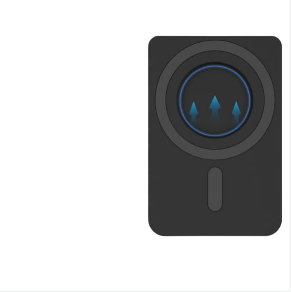 Elegant magnetisk kortholder til Apple iPhones Black Black