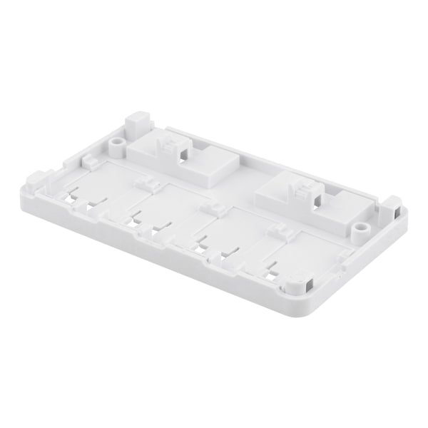Surface mount box for Keystone, 4 ports, white
