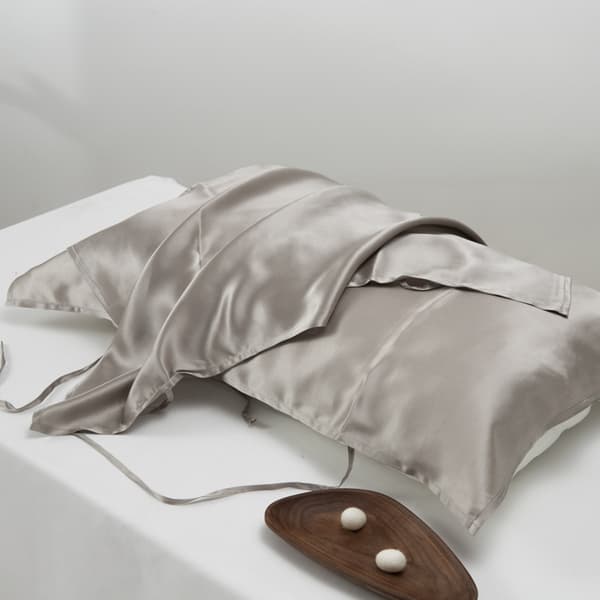 100% silkkityynyliina Grey Grey