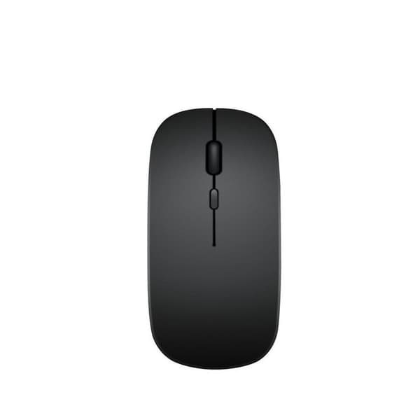 Bluetooth-tastatur med runde taster og touchpad + Bluetooth-mus kombination, kompatibel med iPad, Android og mere Black Black