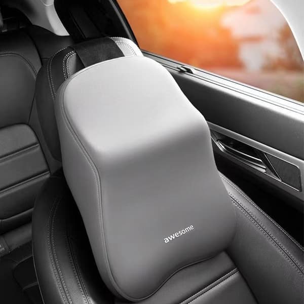 Auton kaulatyyny ja ristiselän tukisetti Grey Grey