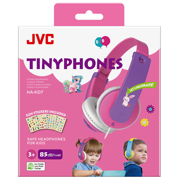 JVC Hörlur KD7 Barn On-Ear 85dB Rosa New