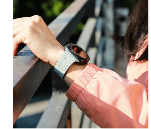 Stilfuld silikone rem til Samsung Watch Ultra 47mm Grey Grey