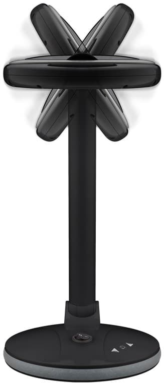 LED-förstoringslampa med stativ, 6 W, svart