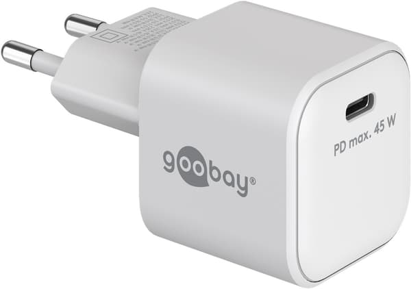 USB-C™ PD GaN hurtigoplader Nano (45 W) hvid