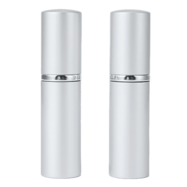 Mini refill parfumeflasker 2-pak Sølv 5 ml
