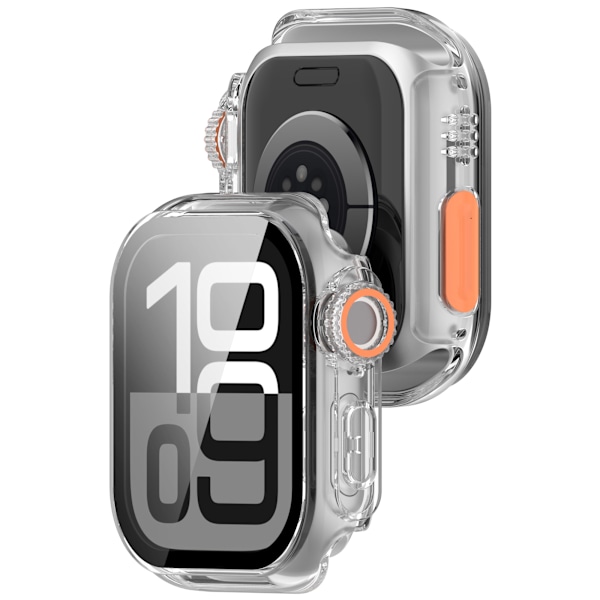 Skyddsfodral för Apple Watch - Hård PC & Härdat Glas Transparent 40 mm