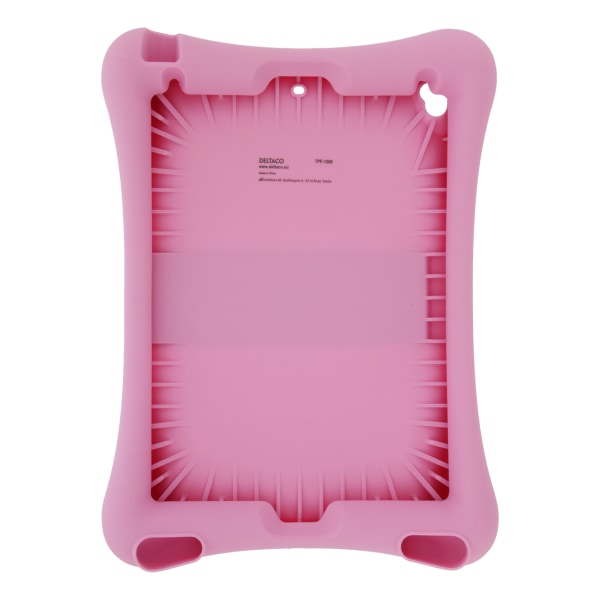 Silicone case, for all 10.2"-10.5" iPads, stand, pink