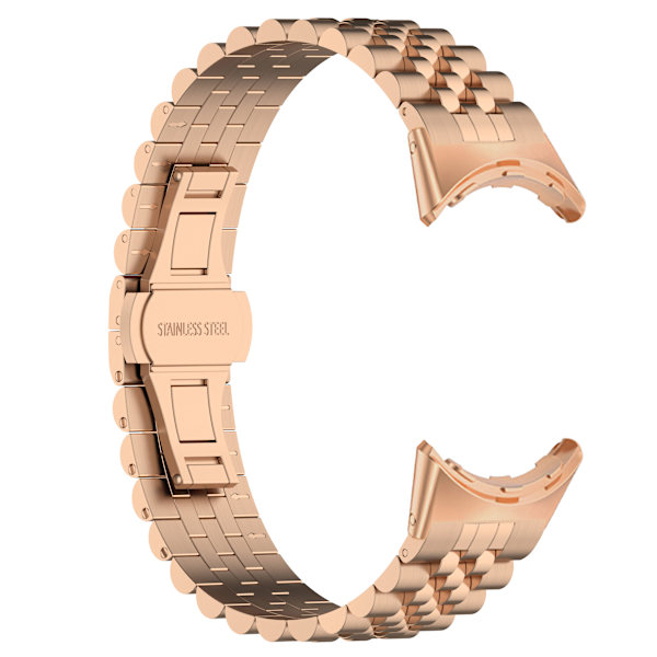 Google Pixel Watch3 45 mm rem i rustfrit stål Rose guld