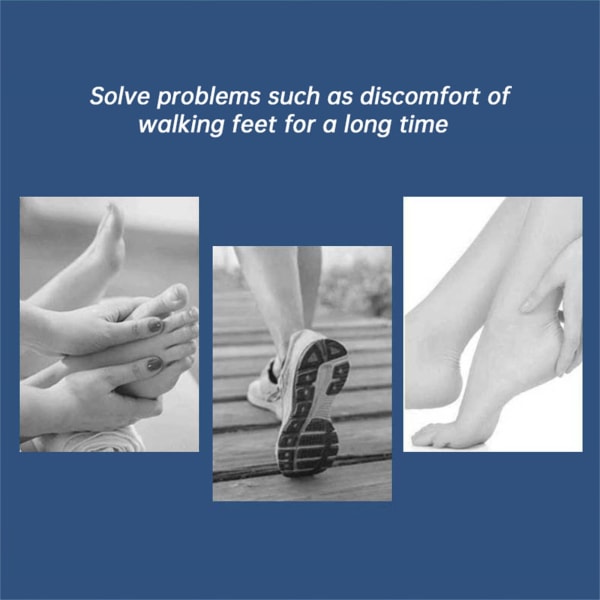 Buestøttepude indersål til sandaler og flip-flops 1 par Gennemsi Gennemsigtig S
