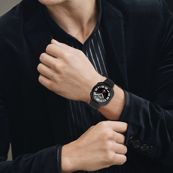Samsung Watch 7 47MM Rem - Metalbånd i rustfrit stål Sort