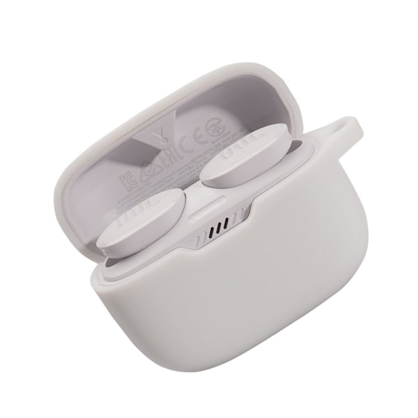 Suojakotelo JBL T230NC TWS -nappikuulokkeille Valkoinen