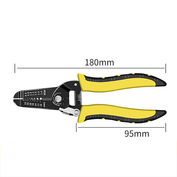 Præcisions Wire Stripper - Automatisk Multifunktionel Kabelafisolerings Tang