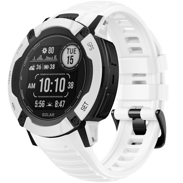 Klockarmband i Silikon för Garmin Instinct 2X - 26mm Vit