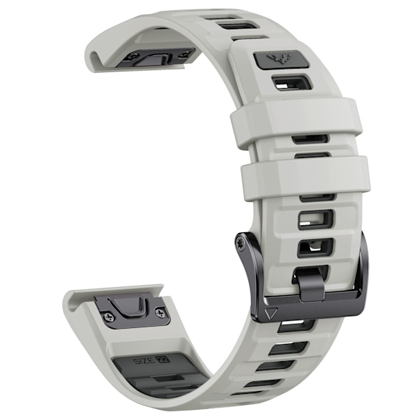 Silikonarmband med snabbkoppling för Garmin Fenix 8 Grå