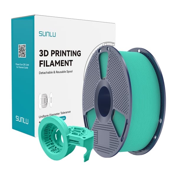 Sunlu PETG High-Speed Matte-filament i Mint til FDM 3D-print, 50–600 mm/s