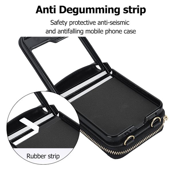 Kortholder Folde Etui til Moto Razr 40 U - Sort