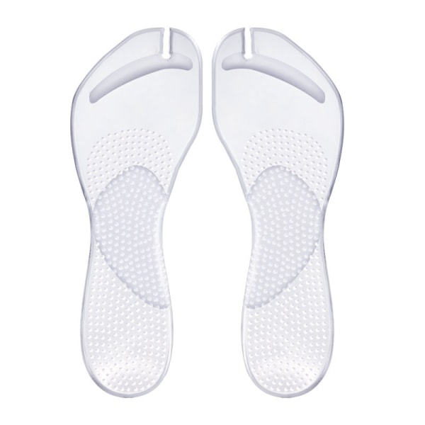 Buestøttepude indersål til sandaler og flip-flops 1 par Gennemsi Gennemsigtig S