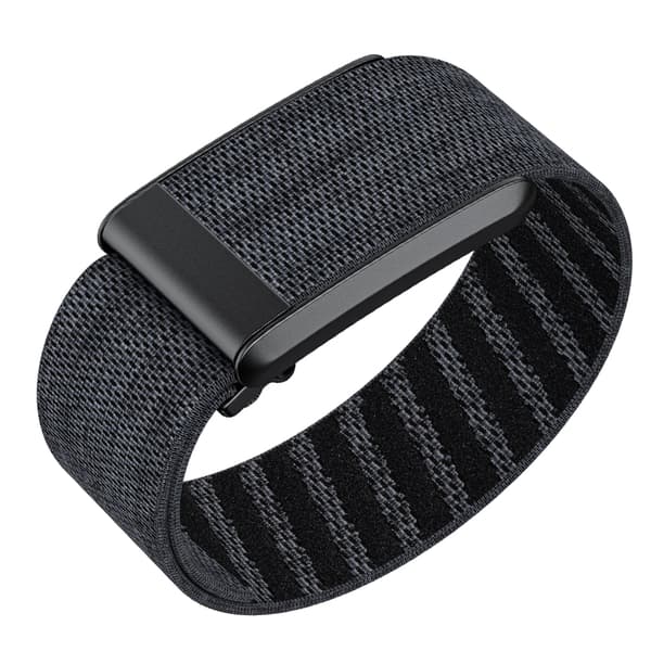 Vævet nylon urrem til WHOOP 4.0 Black+Grey Black+Grey