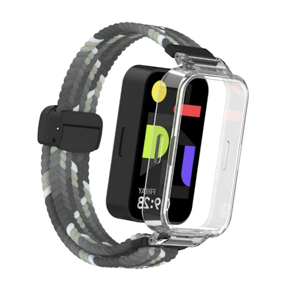 Redmi Band 3/9 Active Nylon urrem med magnetisk spænde Grå