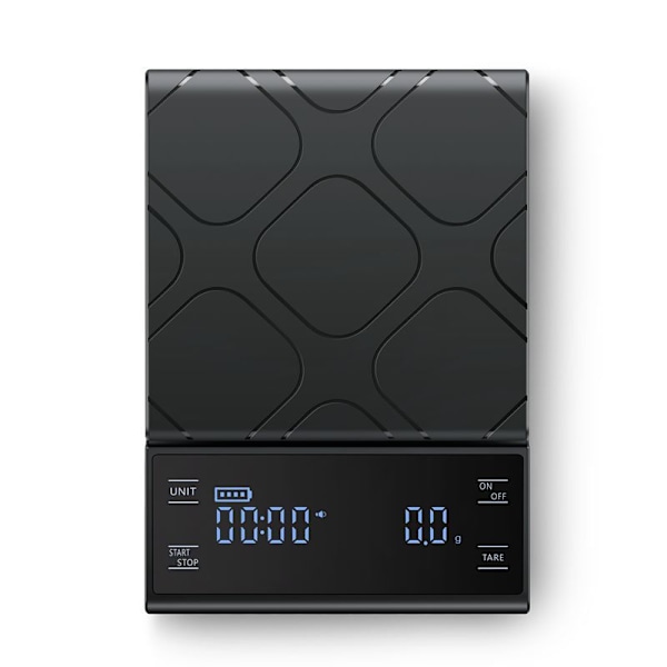 Kaffevåg med Timer - Svart 3kg/0.1g