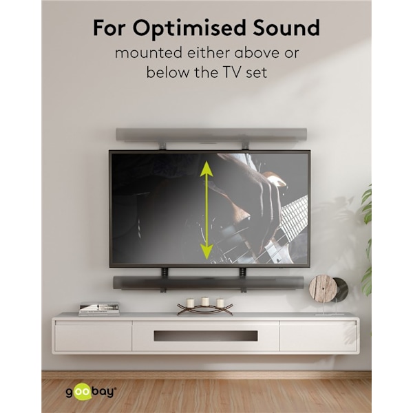 Soundbar-montering til tv-apparater Universal, sort