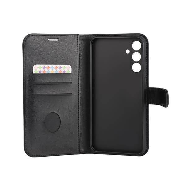 Wallet case Anti-Stråling 3 Card RFID Sort - Samsung A15 5G/A15 4G