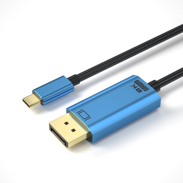 USB-C-DisplayPort-sovitin DP1.4 8K@60Hz HDR 1,8 m Sininen