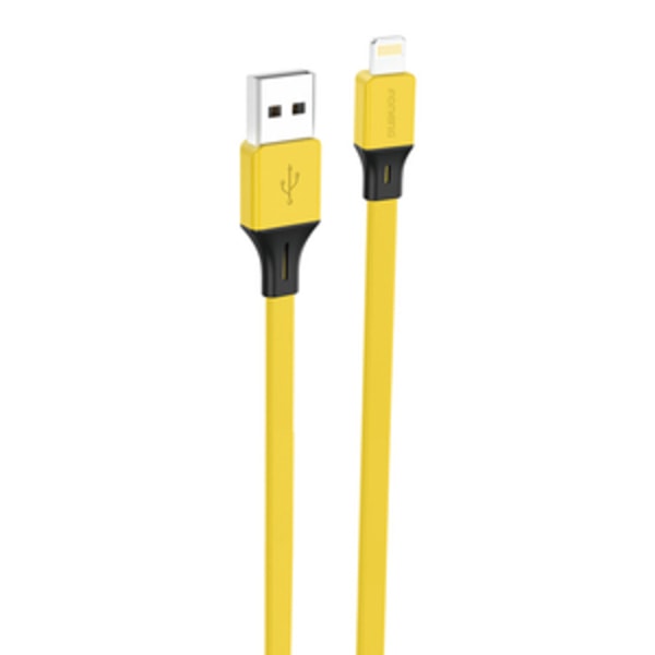 Foneng X96 USB-A-Lightning-kaapeli 2,4A, 1m (keltainen)